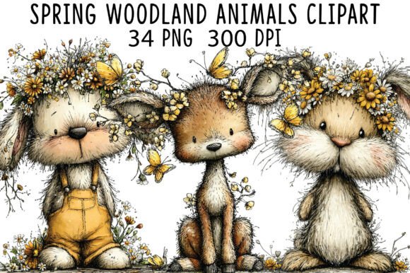 Download Spring Woodland Animals Clipart - Spring woodland animals Collection