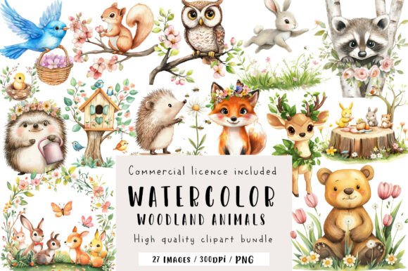 Download Forest Spring Woodland Animals Clipart - Spring woodland animals Collection