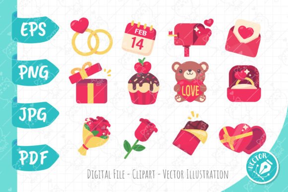Download Valentine's Day Card Decorative Elements - Premium Resources