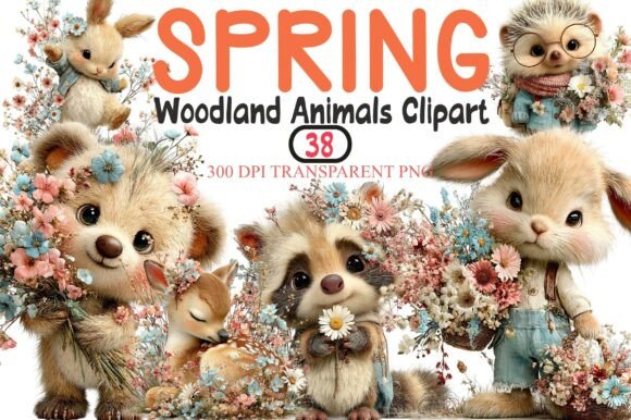 Download Spring Woodland Animals Clipart - Spring woodland animals Collection