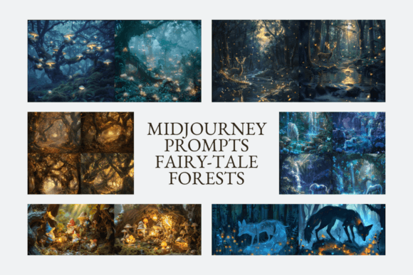 Download 50 Midjourney Prompts Fairy-tale Forests - Midjourney Collection