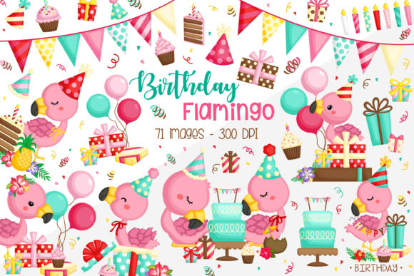 Download Flamingo Birthday Clipart - Birthday clipart Collection
