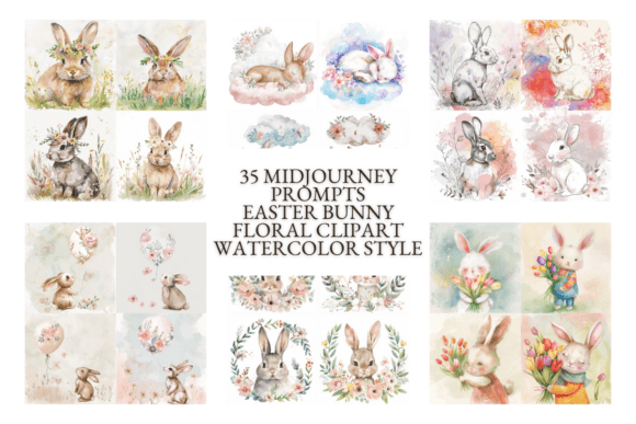 Download 35 Midjourney Prompts – Easter Bunny - Midjourney Collection