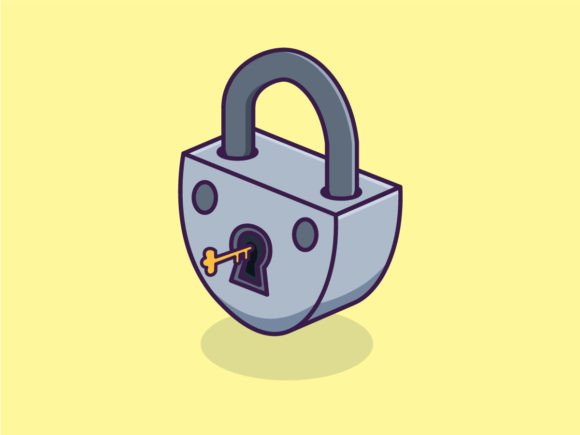Download Padlock and Key Cartoon Icon - Cartoon icon Collection