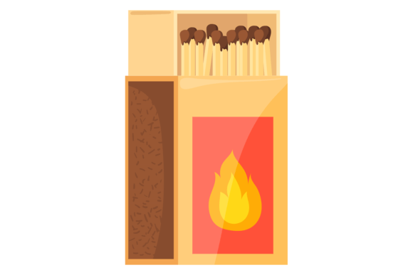 Download Matchbox Cartoon Icon. Open Paper Box Wi - Cartoon icon Collection