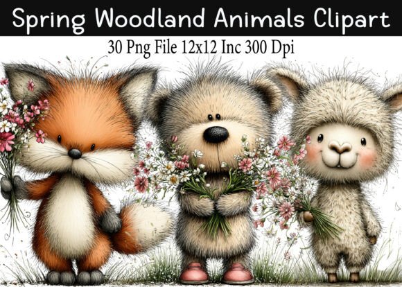 Download Spring Woodland Animals Clipart - Spring woodland animals Collection