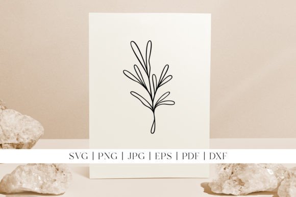 Download Laurel Leaf Line Art | Cute Botanicals - Botanicals Collection