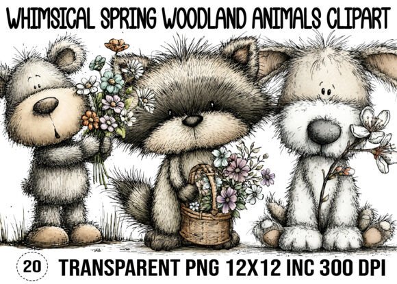 Download Whimsical Spring Woodland Animals Clipar - Spring woodland animals Collection
