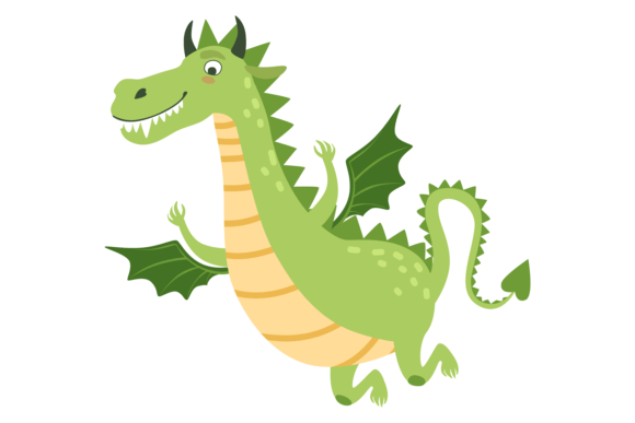 Download Green Dragon Cartoon Icon. Kid Fairytale - Cartoon icon Collection