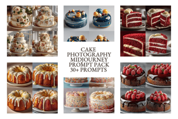 Download Cake Photography Midjourney Prompt Pack - Midjourney Collection