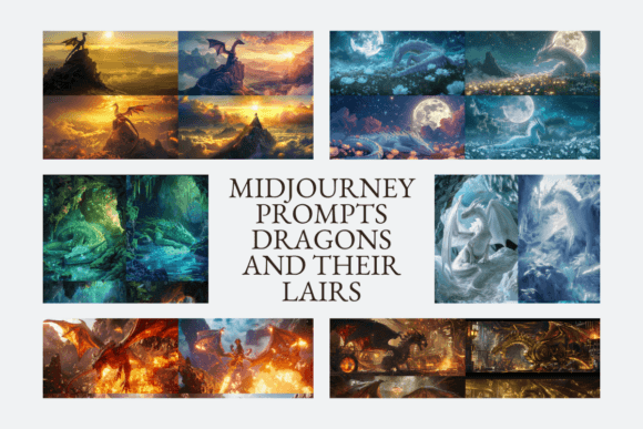 Download 50 Midjourney Prompts Dragons - Midjourney Collection