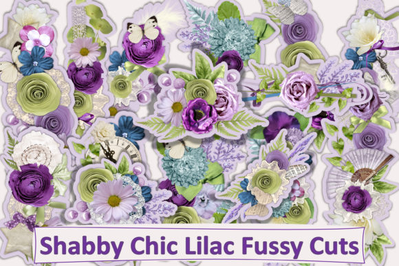 Download Shabby Chic Botanicals Fussy Cuts - Botanicals Collection