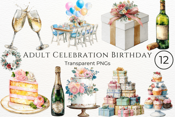 Download Adult Celebration Birthday Clipart - Birthday clipart Collection